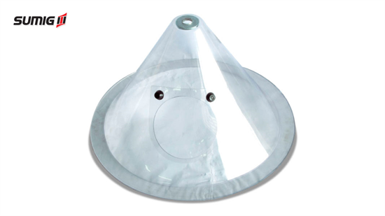 Plastic cone for welding wire drums