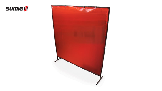 Red Welding Curtain